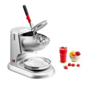 VEVOR Broyeur à Glace Électrique Machine à Glace Pilée 100 kg/h pour Bar Argent
