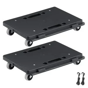 VEVOR Chariot à plate-forme à bord emboîtable, 2 pièces, déplacement de meubles, capacité de 226,8 kg chacun
