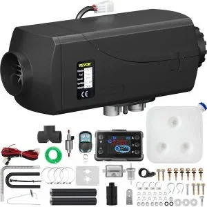 VEVOR Chauffage Diesel 12V 5KW Réchauffeur d’air diesel Chauffage Camping Car Réchauffeur de Stationnement avec Commutateur Lcd pour voiture camions Chauffage Camping Car Diesel