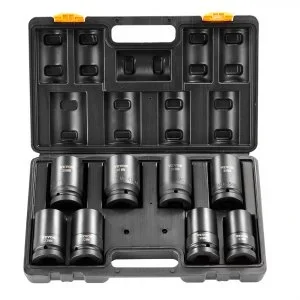 VEVOR Coffret Douilles à Chocs 2,54 cm 8PCs à 6 Pans Kit pour Clé à Cliquet