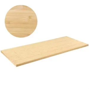 VEVOR Dessus de table en bambou plateau de bureau rectangulaire 180×73,7×3,8 cm