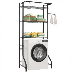 VEVOR Étagère de rangement pour lave-linge et sèche-linge à 3 niveaux noir