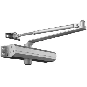 VEVOR Ferme-porte automatique, capacité de charge 120 kg, ferme porte à tampon hydraulique taille réglable usage commercial résidentiel corps en fonte d&rsquo;aluminium robuste, installation facile, argenté