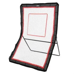 VEVOR Filet de Rebond 152×213 cm Rebondisseur de Football Crosse Volley-ball Angle Réglable Cible de Base-ball Cadre Stable en Acier Tissu à Haute Élasticité pour Entraînement Solo Intérieur Extérieur