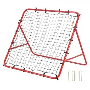 VEVOR Filet de Rebond Football 1×1 m Rebondisseur pour Entraînement Football Portable Tube en Fer Filet PE Installation Facile Équipement de Sport pour Enfants Adolescents et Tous Ages