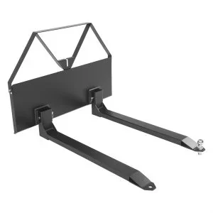VEVOR Fourches à Palettes pour Chargeuse Compacte 1220 mm Cadre 1160 mm 1179 kg