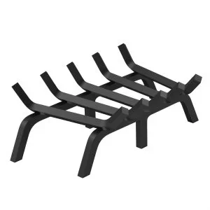 VEVOR – grille à bûches de cheminée de 24 pouces, support de combustion du bois en acier enduit de poudre