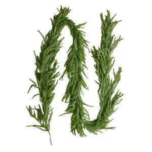 VEVOR Guirlande de Noël de Pin Norfolk Artificiel Décoration de Noël Verte 2,7 m
