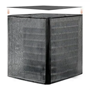 VEVOR Housse de Climatiseur 71,1×71,1×81,2 cm Maille PVC Haut Amovible Étanche
