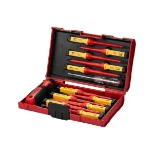 VEVOR Jeu de Tournevis Isolés 13PCs Ensemble d&rsquo;Outils Isolés pour Électriciens