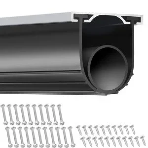 VEVOR Joint Porte Garage 4,8 m avec Rail Bande d&rsquo;Étanchéité en Caoutchouc 10 cm de Largeur Extrémité en T de 8 mm pour Empêcher la Pénétration de Vent Pluie Feuille Porte Sectionnelle Entrepôt Usine