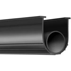 VEVOR Joint Porte Garage 6 m Bande d&rsquo;Étanchéité en Caoutchouc 10 cm de Largeur Extrémité en T de 8 mm pour Empêcher la Pénétration de Vent Pluie Feuille Porte Sectionnelle et Basculante Entrepôt Usine