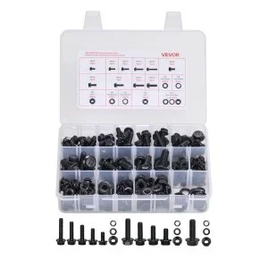 VEVOR Kit Boulons et Écrous 280 PCS Métriques Classe 10.9 Acier Allié M6 M8 M10