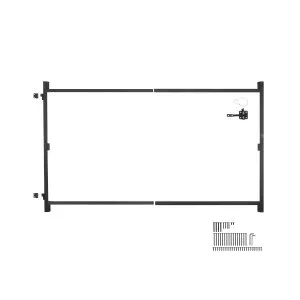 VEVOR Kit de construction de portail pour ouvertures 1524-2438 mm de large noir