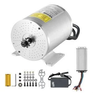 VEVOR Kit de moteur CC électrique sans balais 1800 W 48 V contrôleur de vitesse