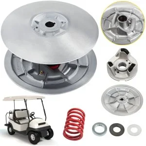 VEVOR Kit Embrayage d&rsquo;Entraînement Secondaire pour Voiturette de Golf, Embrayage à Surface Métallique 1985-2007, Compatible avec Voiturettes de Golf Yamaha Bas de Gamme G2-G28 (avec Ressort)