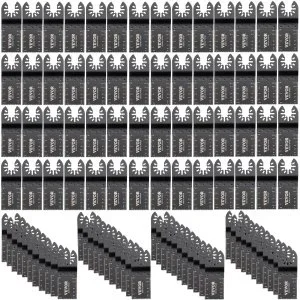 VEVOR Lame pour Scie Oscillante Lames Oscillantes Kit Scie à Outil Oscillant Lame Outil Multifonction Oscillante Lame de Scie Oscillante 100 Pcs Coupe Précise et Rapide pour Faciliter le Processus de Coupe