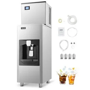 VEVOR Machine à Glaçons 226,8 kg/jour Distribution Automatique de Glaçons Bar
