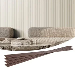 VEVOR Panneaux Acoustiques Muraux à Lattes Faux Bois 2450×166 mm 8PCS Blanc Mat