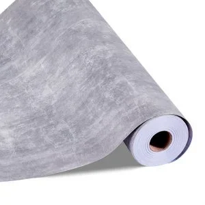VEVOR Papier Peint Adhésif Mural Vinyle 40 cm x 15 m Style Industriel Gris Foncé