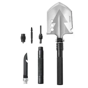 VEVOR Pelle de survie pelle de camping pliante portable 8 en 1 randonnée urgence