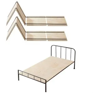 VEVOR Planche de Lit Jumeaux Twin Size Sommier Panneau Pliable 10 mm Lot de 8PCs