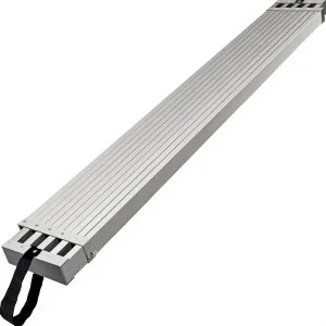 VEVOR Planche de travail en aluminium, 2,62 à 4,415 m, planche télescopique, capacité 200 kg, planche d’extension, largeur 325 mm, planche d’échafaudage avec accessoires, plate-forme antidérapante