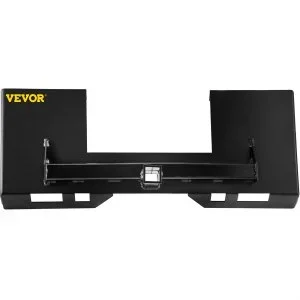 VEVOR Plaque de montage pour direction compacte, 0,64 cm d&rsquo;épaisseur, plaque de montage universelle à fixation rapide, adaptateur de chargeur en acier, facile à souder à boulonner accessoires, noir