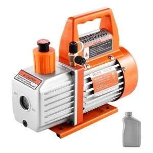 VEVOR Pompe à Vide Climatisation CVC 100 L/min à Palettes Rotatives Mono-étage