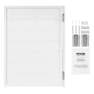 VEVOR Porte Battante Bois de Pin avec Charnières Quincaillerie 805×1060 mm Blanc
