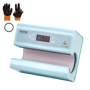 VEVOR Presse à Chaud pour Tasses Mugs Automatique 325-887 mL Dia. 75-85 mm Bleue