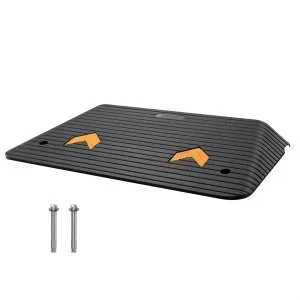 VEVOR Rampe à Seuil Rampe Trottoir Caoutchouc Hauteur 8,9 cm Capacité Charge 15t