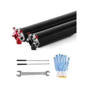 VEVOR Ressorts torsion pour porte garage 1 paire Φ6,35xΦ50,8×813 mm 16000 cycles