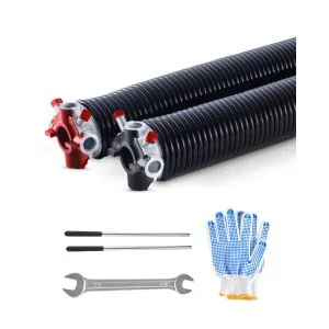 VEVOR Ressorts torsion pour porte garage 1 paire Φ6,35xΦ50,8×889 mm 16000 cycles