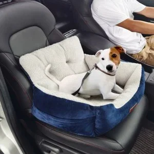 VEVOR Siège d’auto pour chien petit animaux de compagnie jusqu’à 9 kg bleu gris