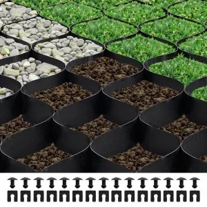 VEVOR Stabilisateur Gravier Grille Sol Géocellulaire 8,2×1,2 m Profondeur 50 mm