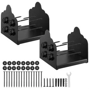VEVOR Support de Poteau Bois Clôture Lot de 2 Dimensions Intérieures 200×190 mm