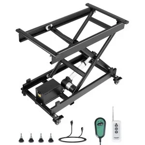 VEVOR Table Élévatrice Électrique Ciseaux Simple 20-71 cm Charge 150 kg 4 Roues