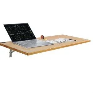 VEVOR Table pliante flottante murale bureau d&rsquo;ordinateur portable 1200 x 500 mm
