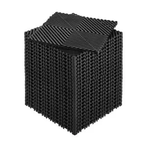 VEVOR Tapis dalle de sol de drainage modulaire emboîtable 310×310 mm 24 pcs noir