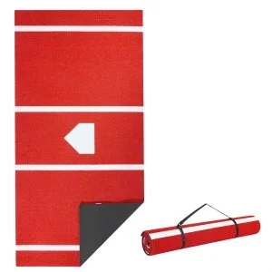 VEVOR Tapis de Frappe pour Baseball Softball 366×183 cm Entraînement Rouge