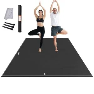VEVOR Tapis de yoga antidérapant tapis d’entraînement 2440 x 1830 mm pilates