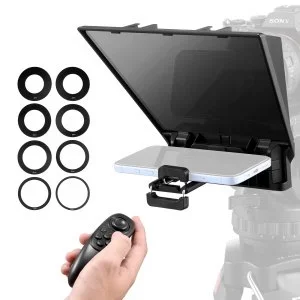 VEVOR Téléprompteur 8″ pour Webcam Smartphone Diffusion Direct Télécommande