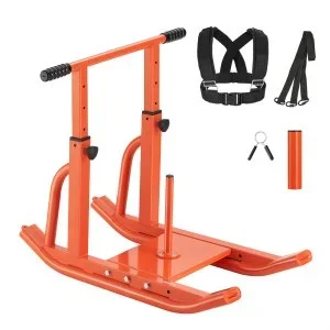 VEVOR Traîneau de Puissance Poussée Traction et Traînement pour Fitness Orange