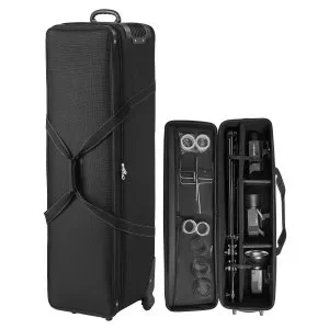 VEVOR Valise à roulettes pour équipement de studio 131×36,5×38 cm pour trépieds