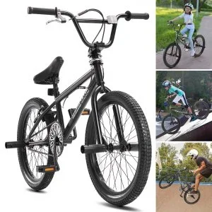VEVOR Vélo BMX freestyle à roues de 50,8 cm pour enfants adultes en acier Hi-Ten