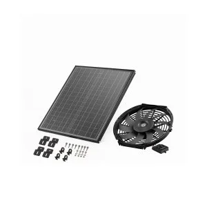 VEVOR Ventilateur Extraction Air de Grenier Solaire 34×7 cm Thermostat Réglable