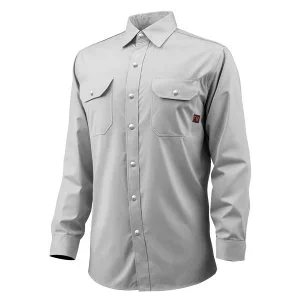 VEVOR Veste de sécurité de soudage XL en coton ignifuge 198 g pour soudeur gris