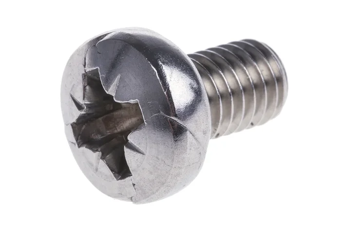 Vis à tête Cylindrique Pozi, Acier inoxydable, M6, 10.0mm