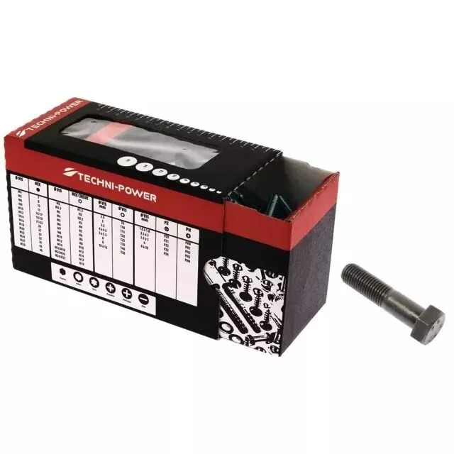 Vis tete hexagonale 6×40 brut 8.8 filetage partiel techni-power